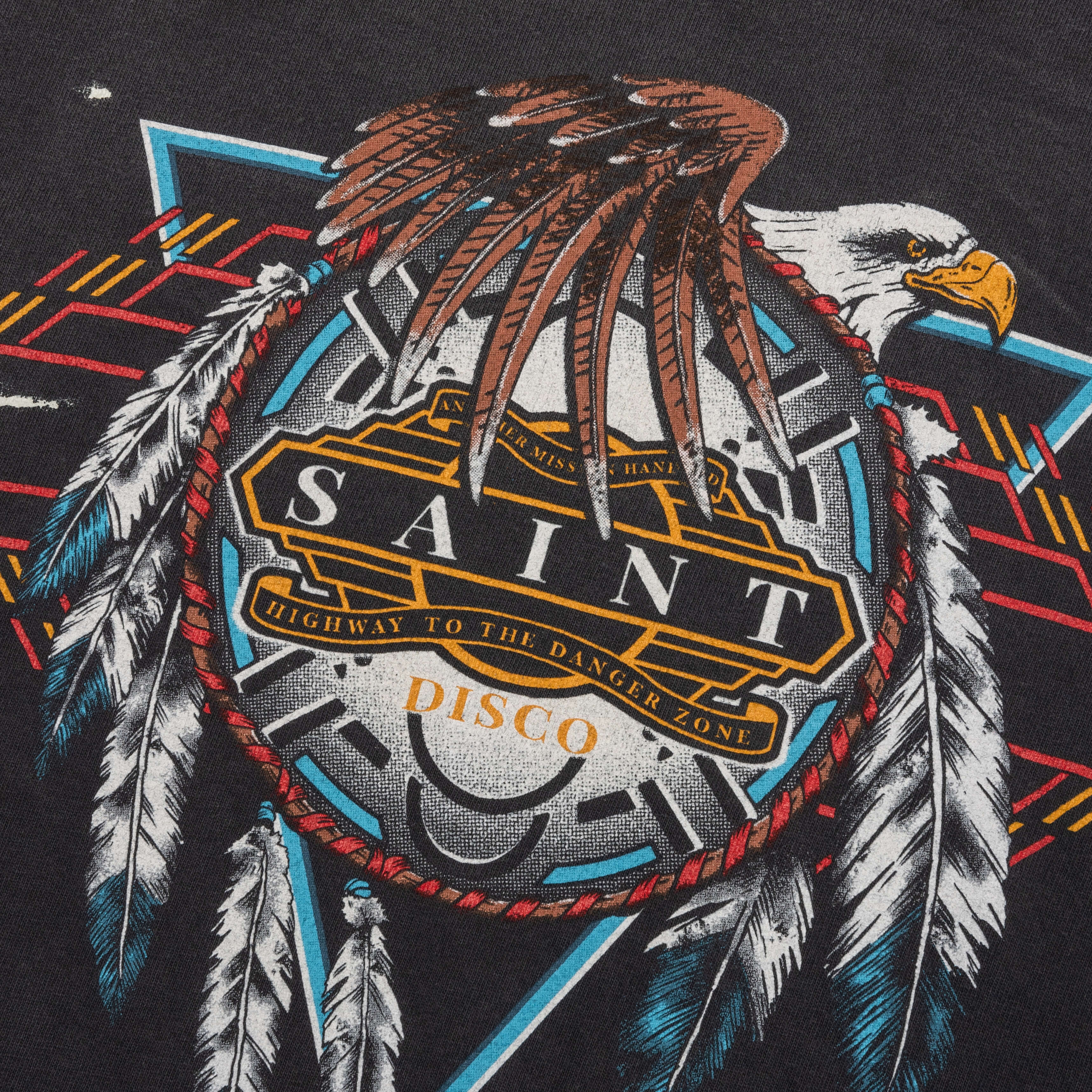 Saint Michael X Teflon Disco Mx6 Saint Disco L/S Tee - Black - Image 3