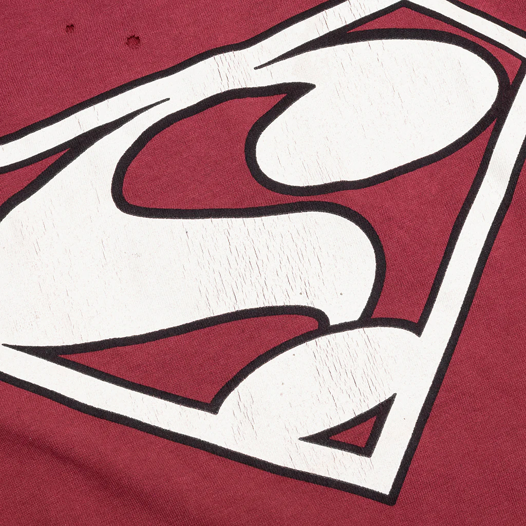 Saint Damage S/S Tee - Burgundy - Image 3