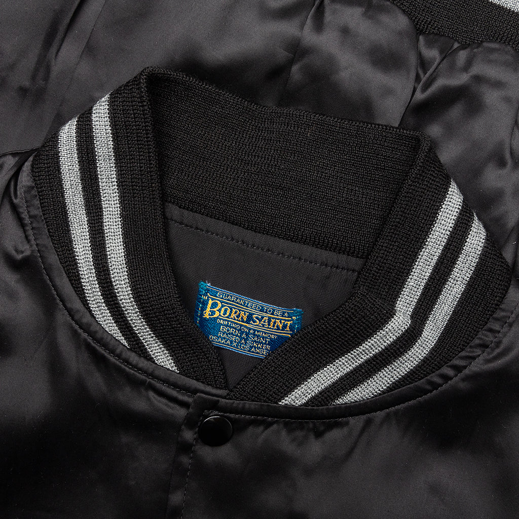 Saint Michael x Born x Raised Satin Jacket - Black/Grey - Image 3