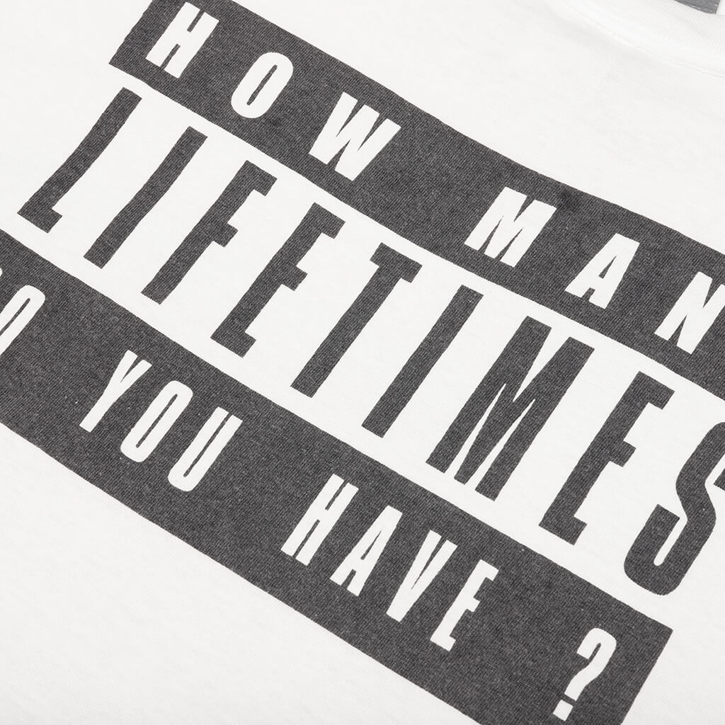 Saint Michael x Denim Tears Lives Tee  S/S Tee - White - Image 4