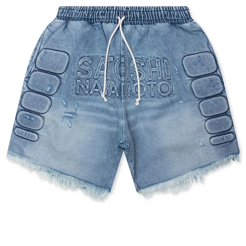 Denim Moto Short - Blue Denim
