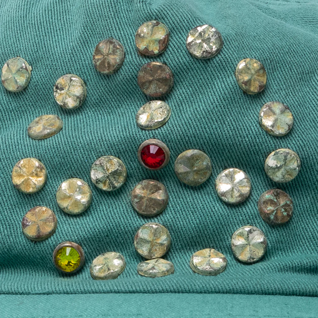 Studded Wrap Around Hat - Green - Image 2