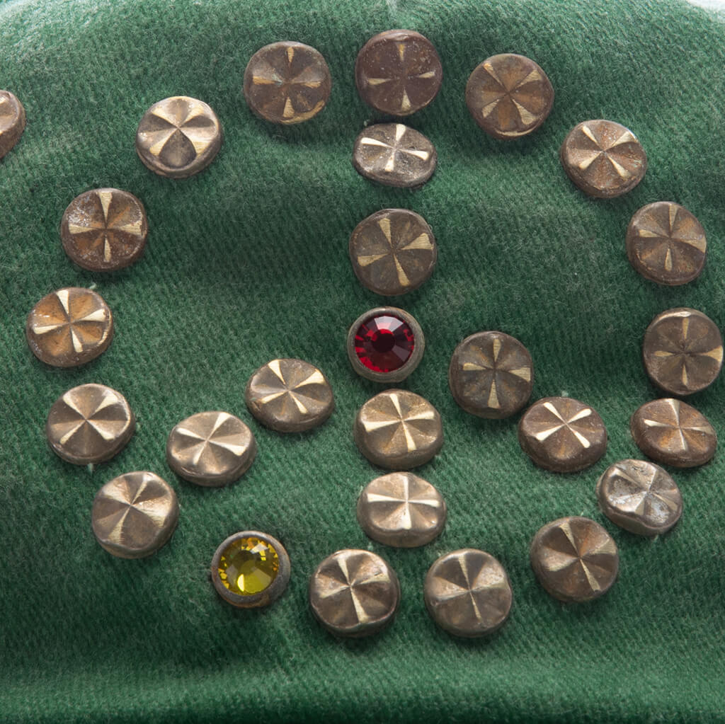 Studded Wrap Around Hat - Green - Image 2