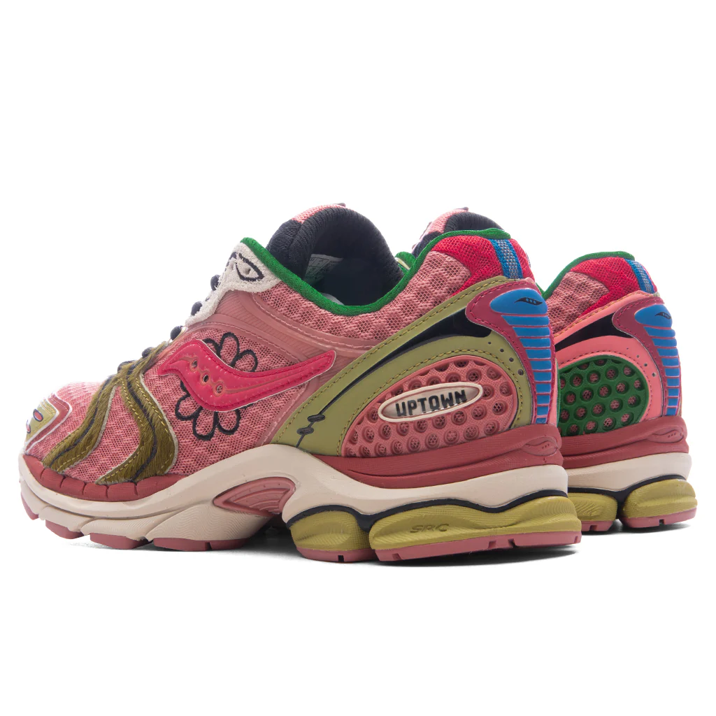 Saucony x Jae Tips Progrid Triumph 4 'Virginia Creeper' - Peach/Leaf - Image 3