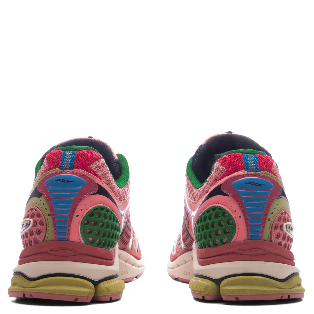 Saucony x Jae Tips Progrid Triumph 4 'Virginia Creeper' - Peach/Leaf - Image 4
