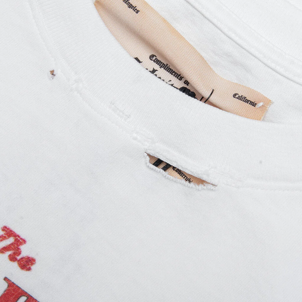 Devil Band T-Shirt - Vintage White - Image 3