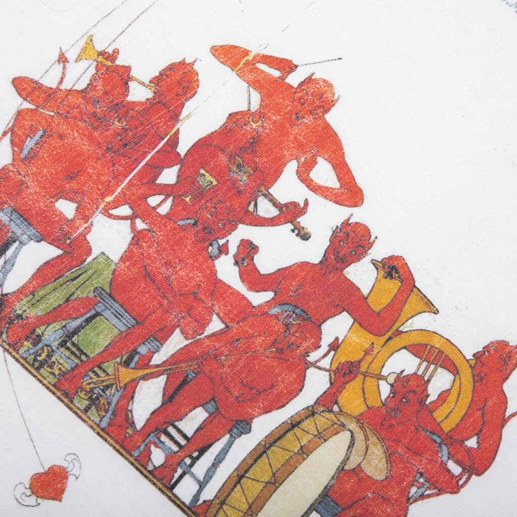 Devil Band T-Shirt - Vintage White - Image 4