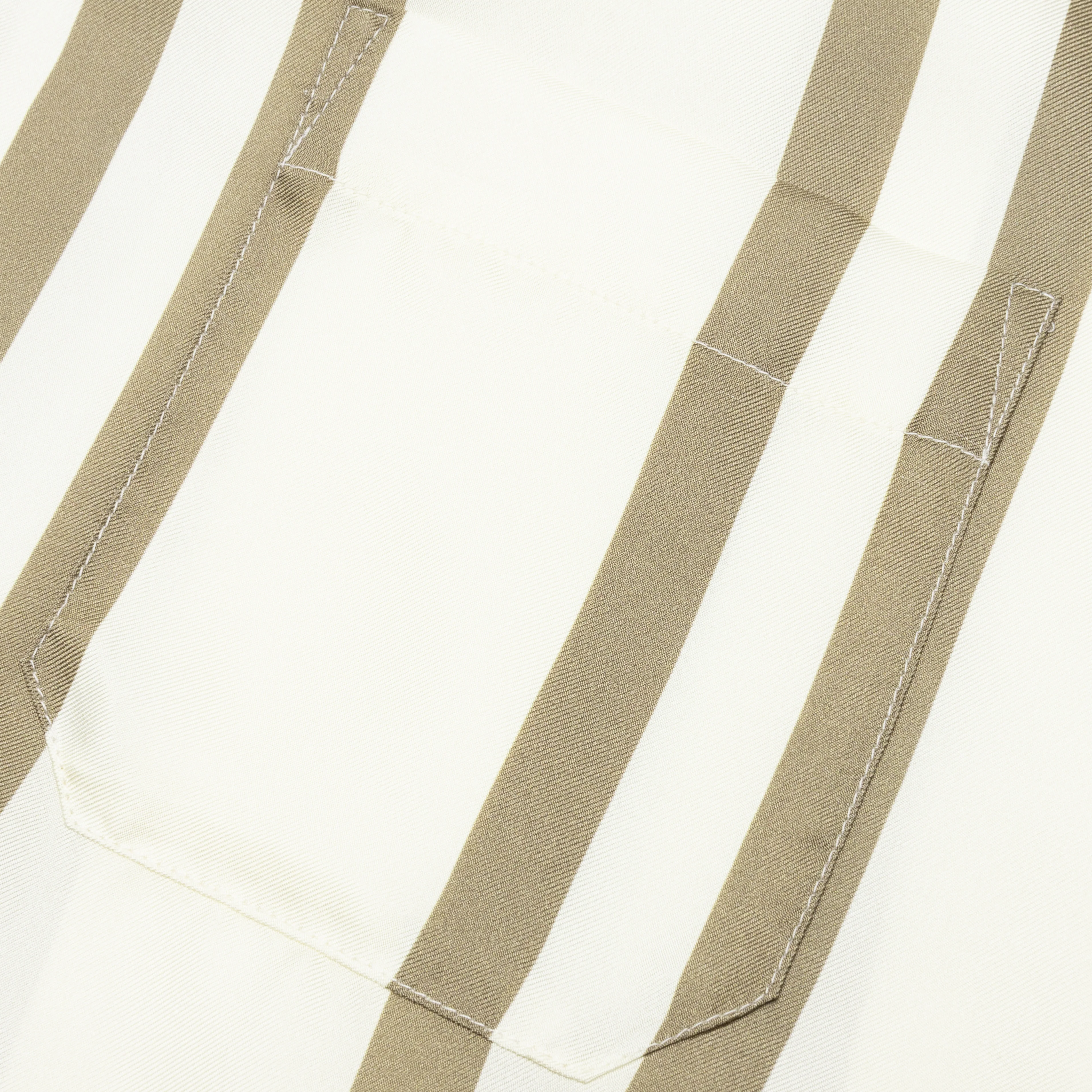 Silk S/S Button Up - Bark Stripe/Salt - Image 4