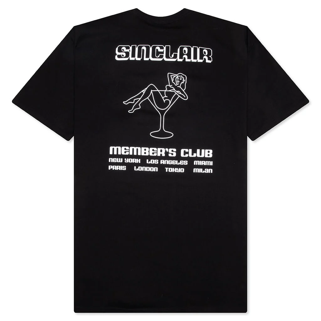 Members Club Tour Tee - Black - Image 2