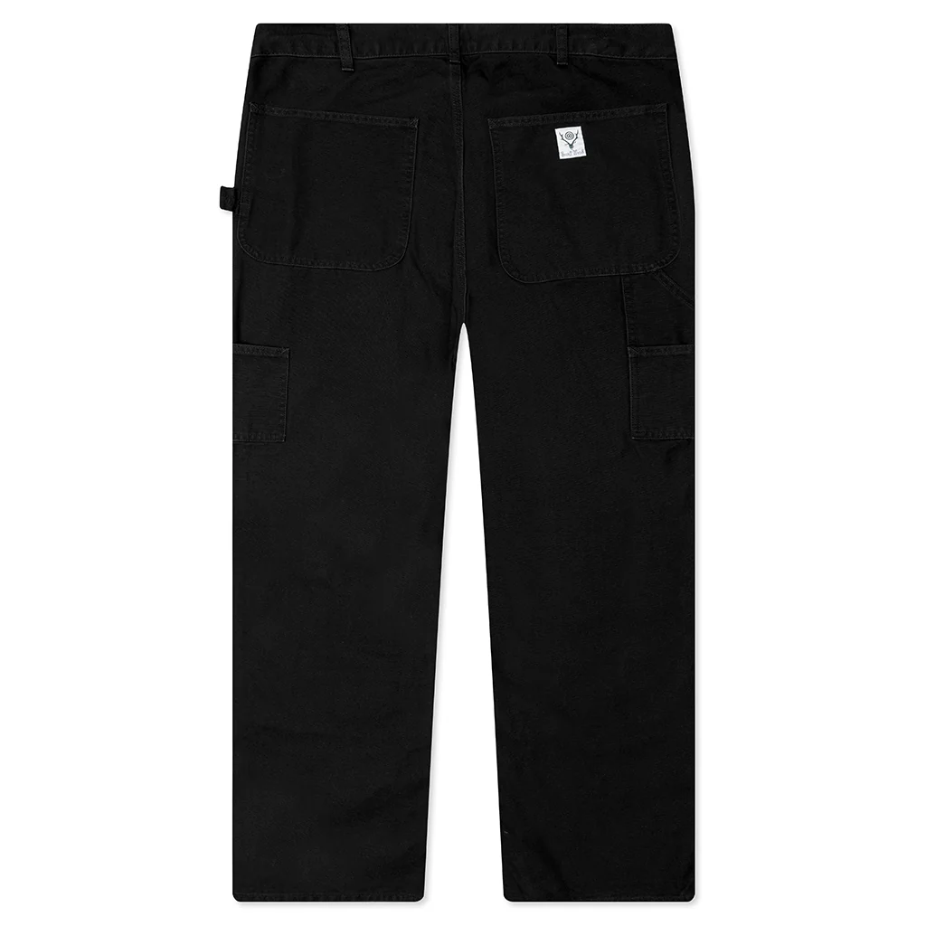 Cotton Canvas Painter Pant - Black - Image 2