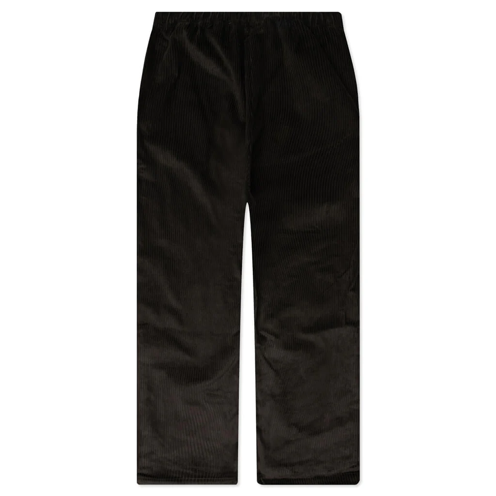Women's Relaxed Corduroy Trouser - Off Black - Image 2