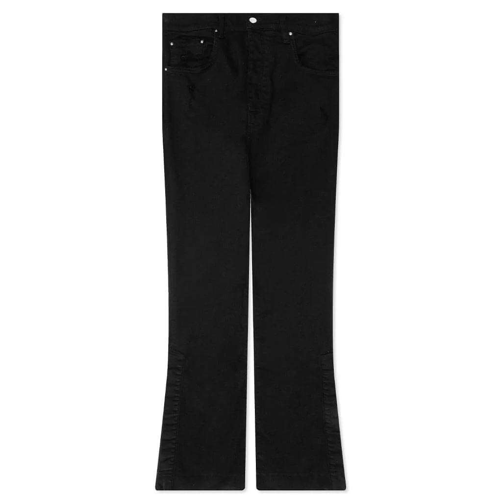 Stack Kick Flare Jean - Black