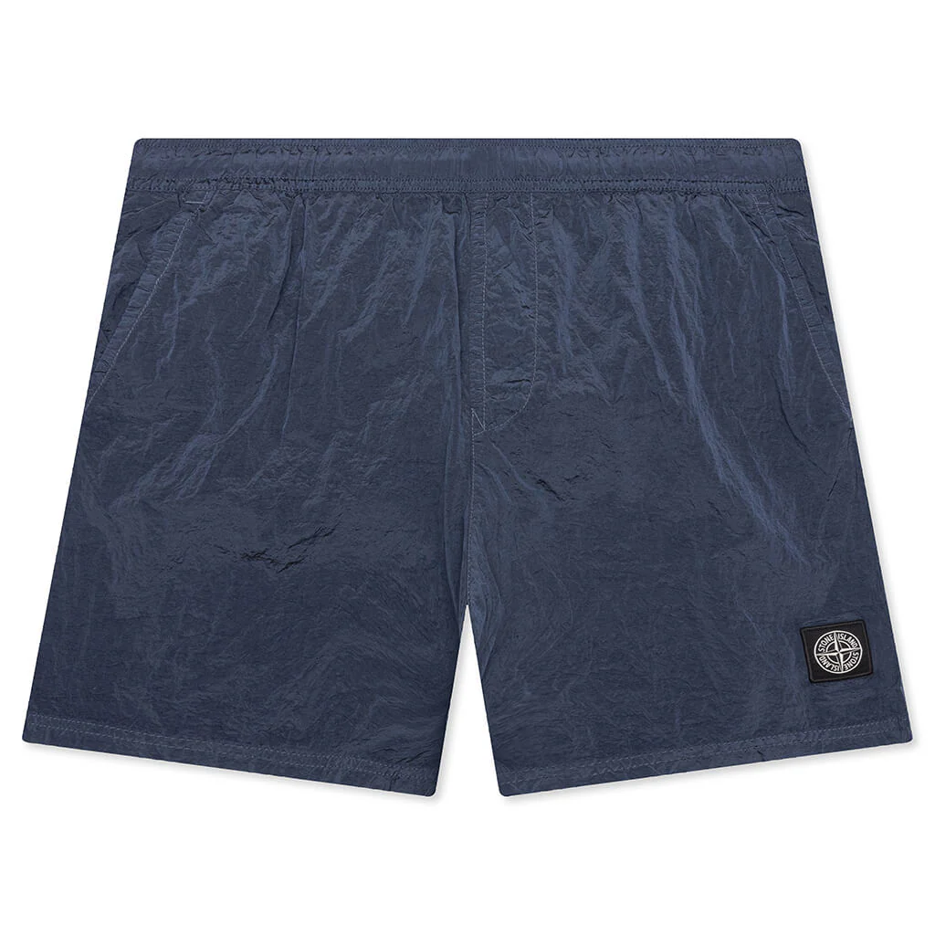 Nylon Metal Regular Fit Shorts - Dark Blue