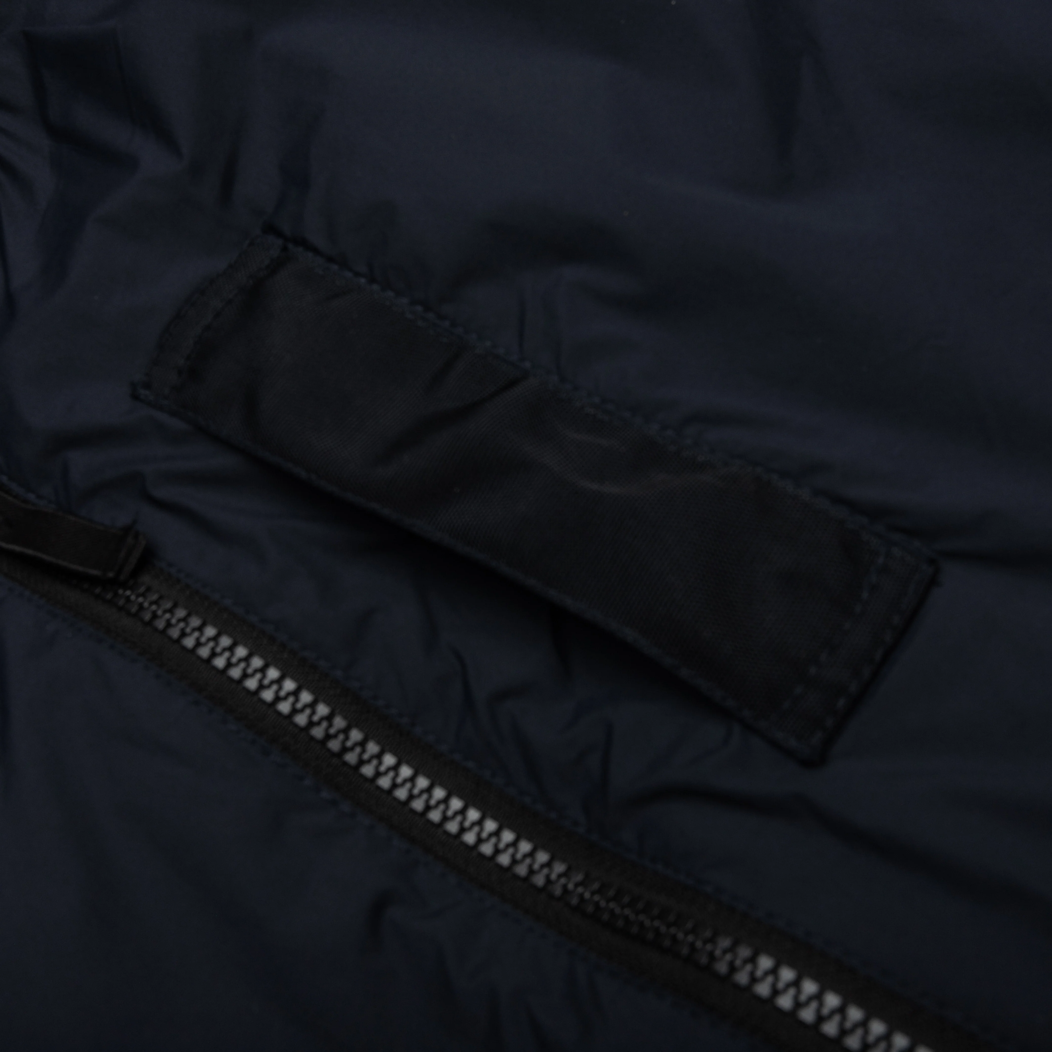Skin Touch Nylon Bomber Jacket - Navy Blue - Image 3