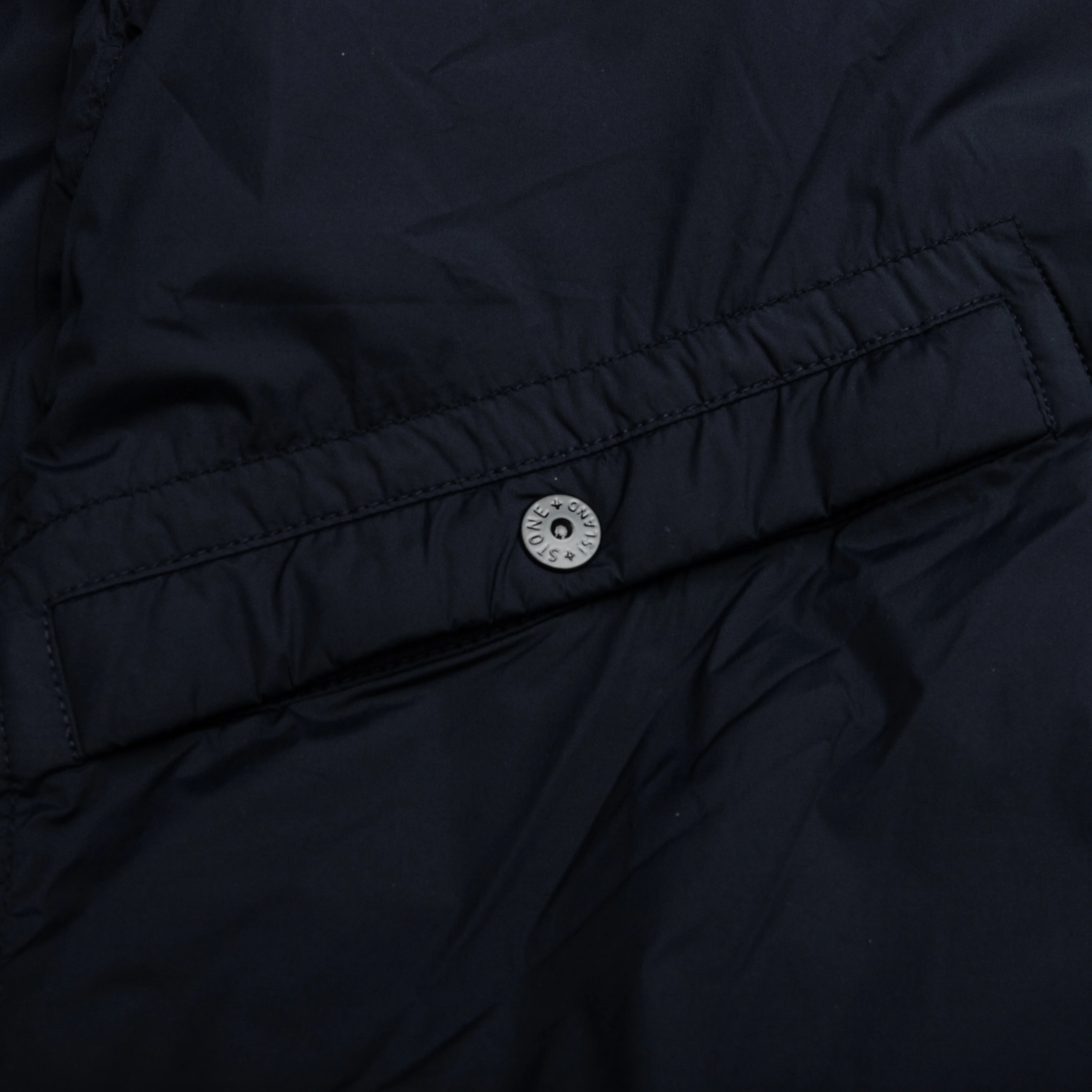 Skin Touch Nylon Bomber Jacket - Navy Blue - Image 4