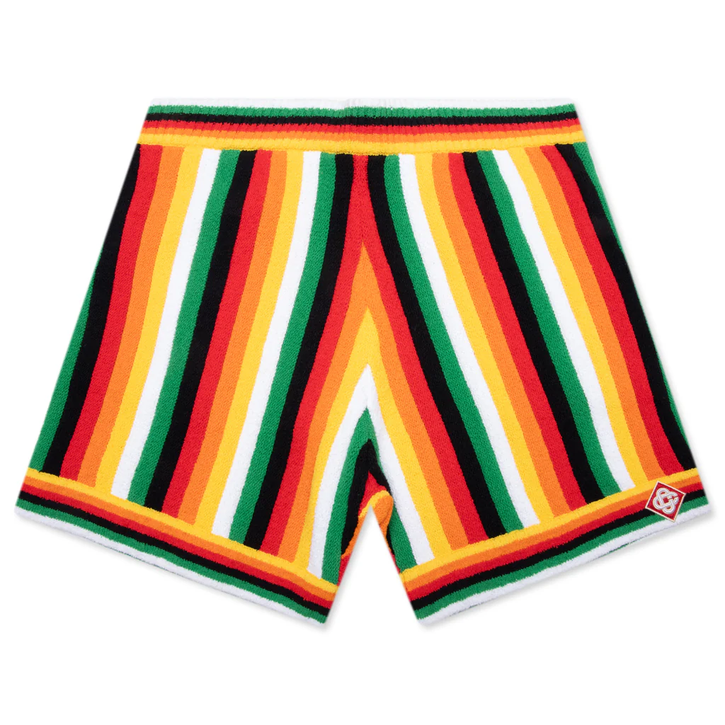 Striped Towelling Shorts - Multi