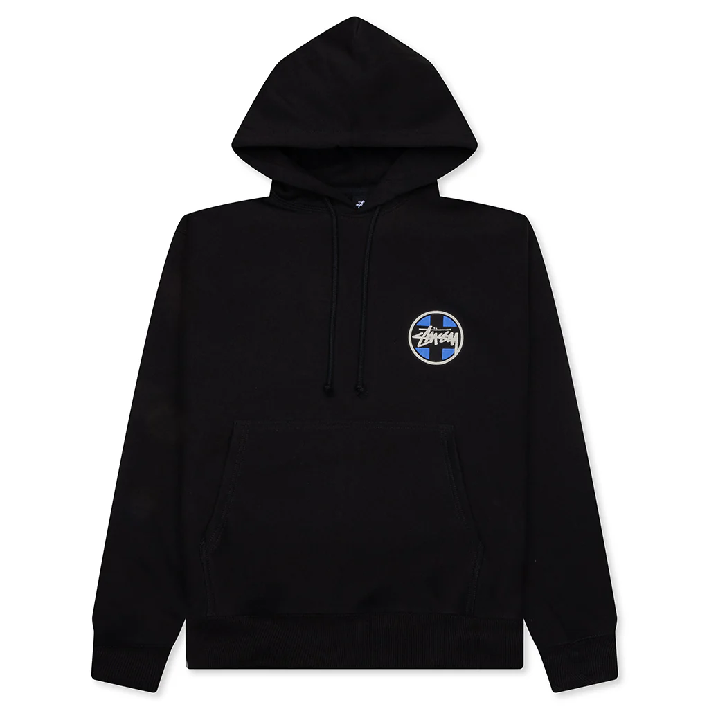 Cross Dot Hoodie - Black
