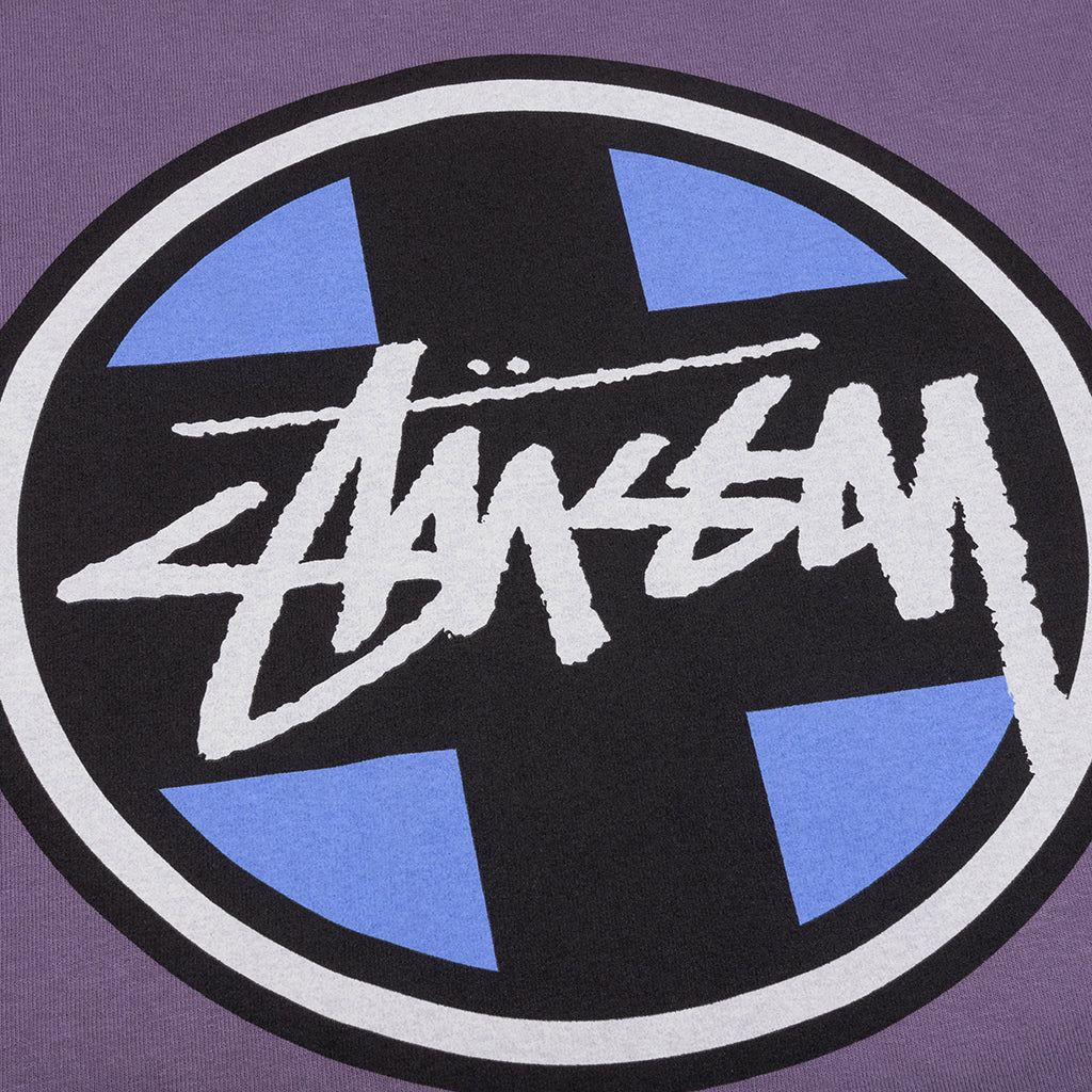 Cross Dot Pigment Dyed Tee - Grape - Image 4