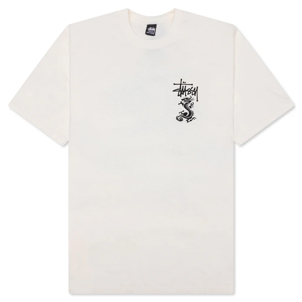 Double Dragon Pigment Dyed Tee - Natural