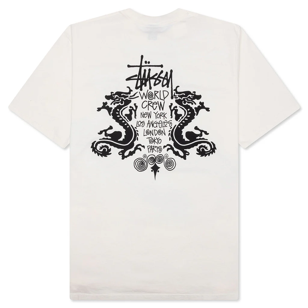 Double Dragon Pigment Dyed Tee - Natural - Image 2