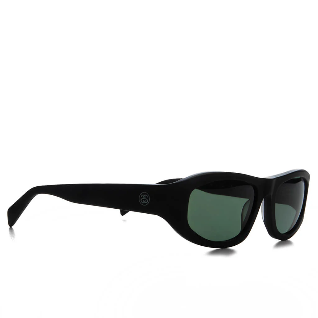Landon Sunglasses - Matte Black/Green Lens - Image 2