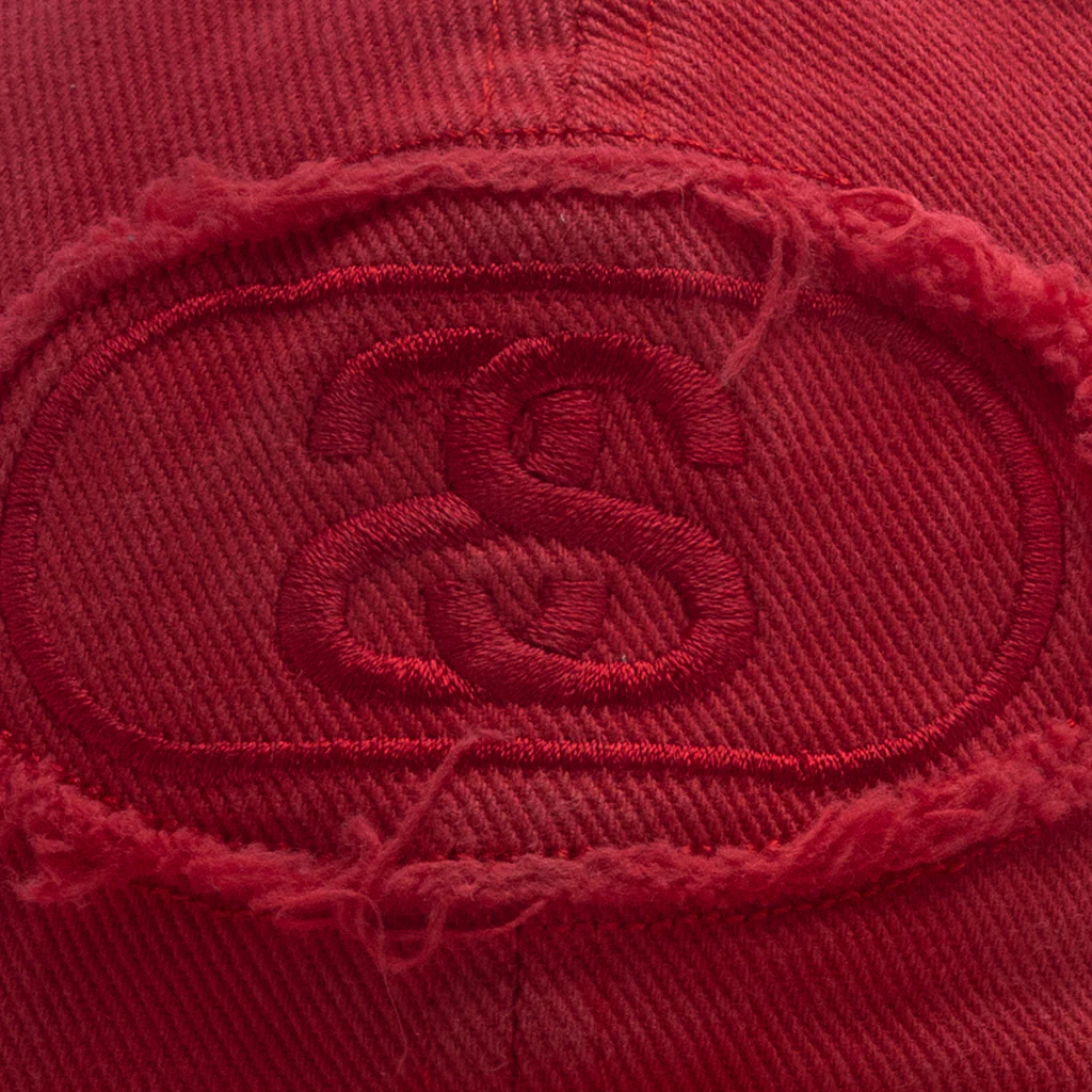 Low Profile Pill Strapback - Red - Image 2