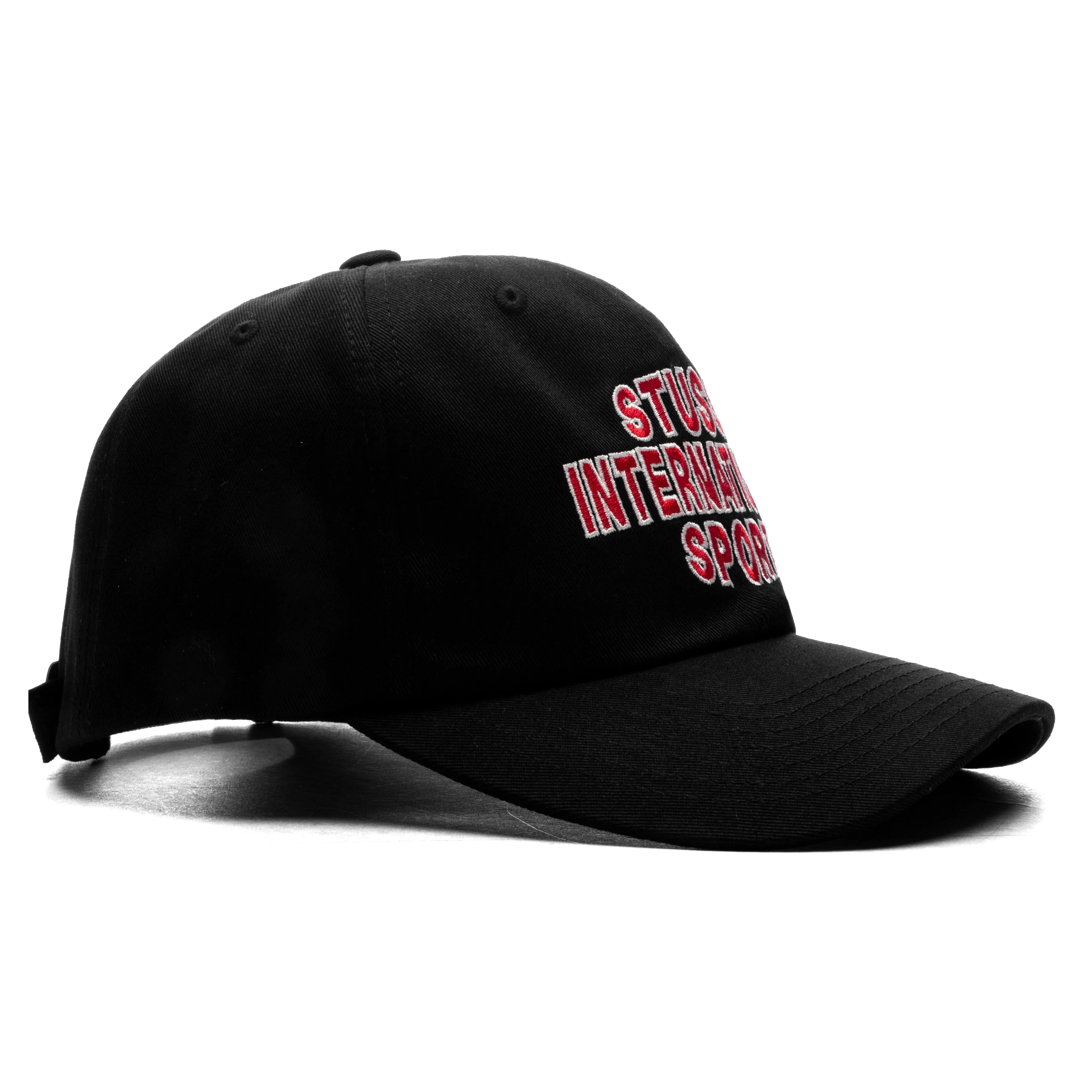 Mid International Sport Strapback Cap - Black - Image 3