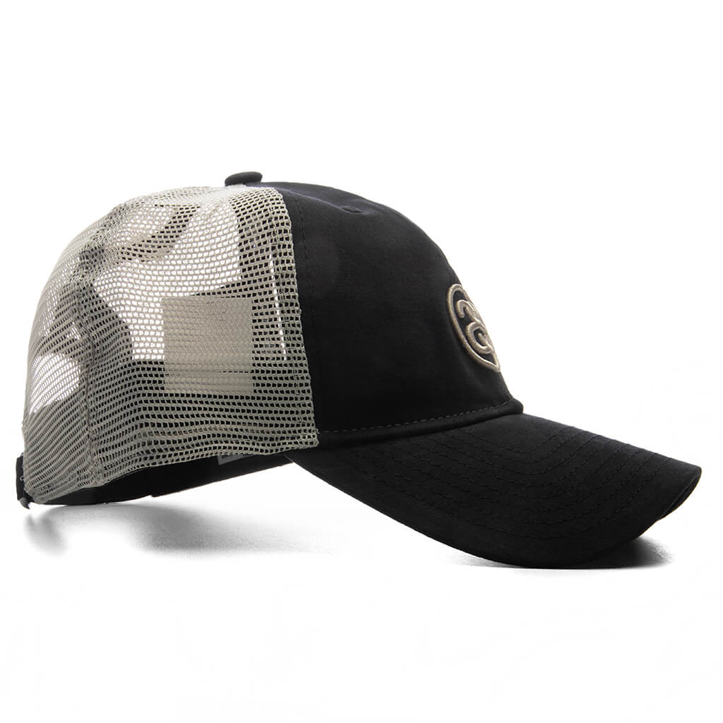 Stüssy x New Era 9TWENTY SS Link Trucker - Night Black - Image 3