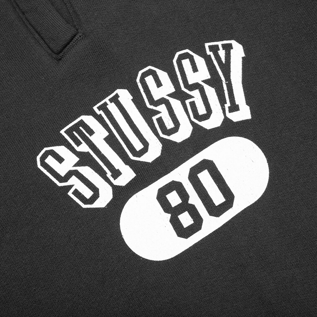 Stussy 80 Fleece Pant - Washed Black - Image 3