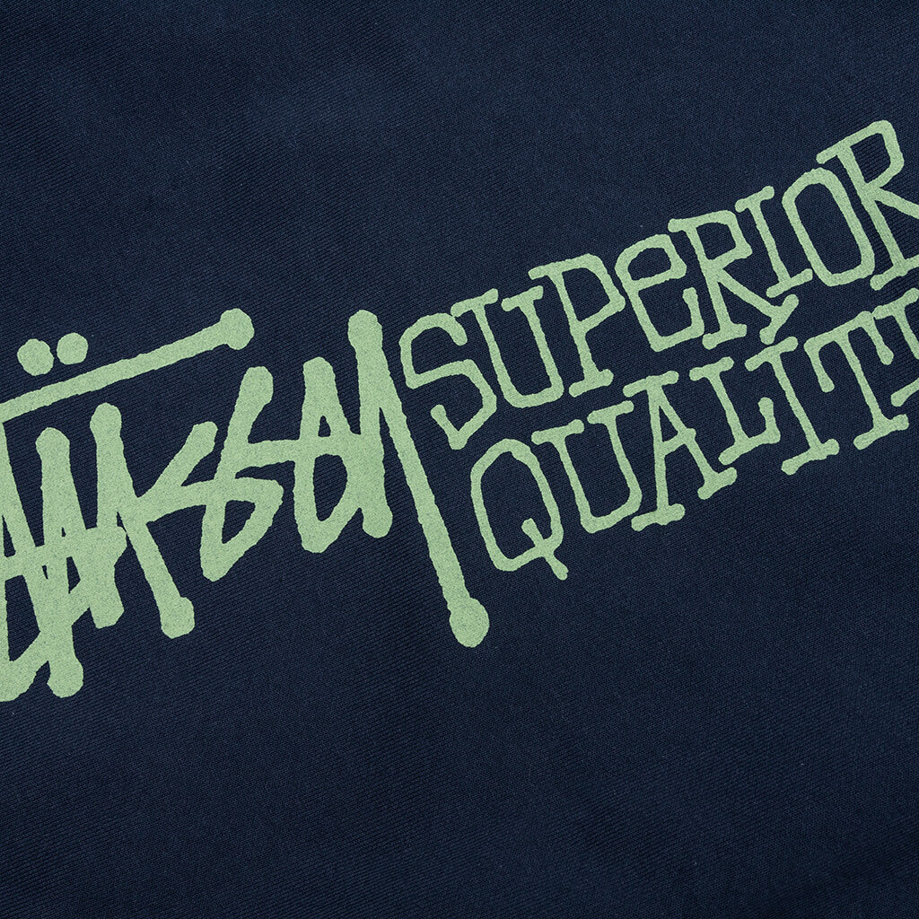 Superior Quality Zip Hoodie - Navy - Image 4