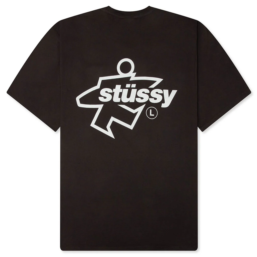 Surf Size Pigment Dyed Tee - Faded Black - Image 2