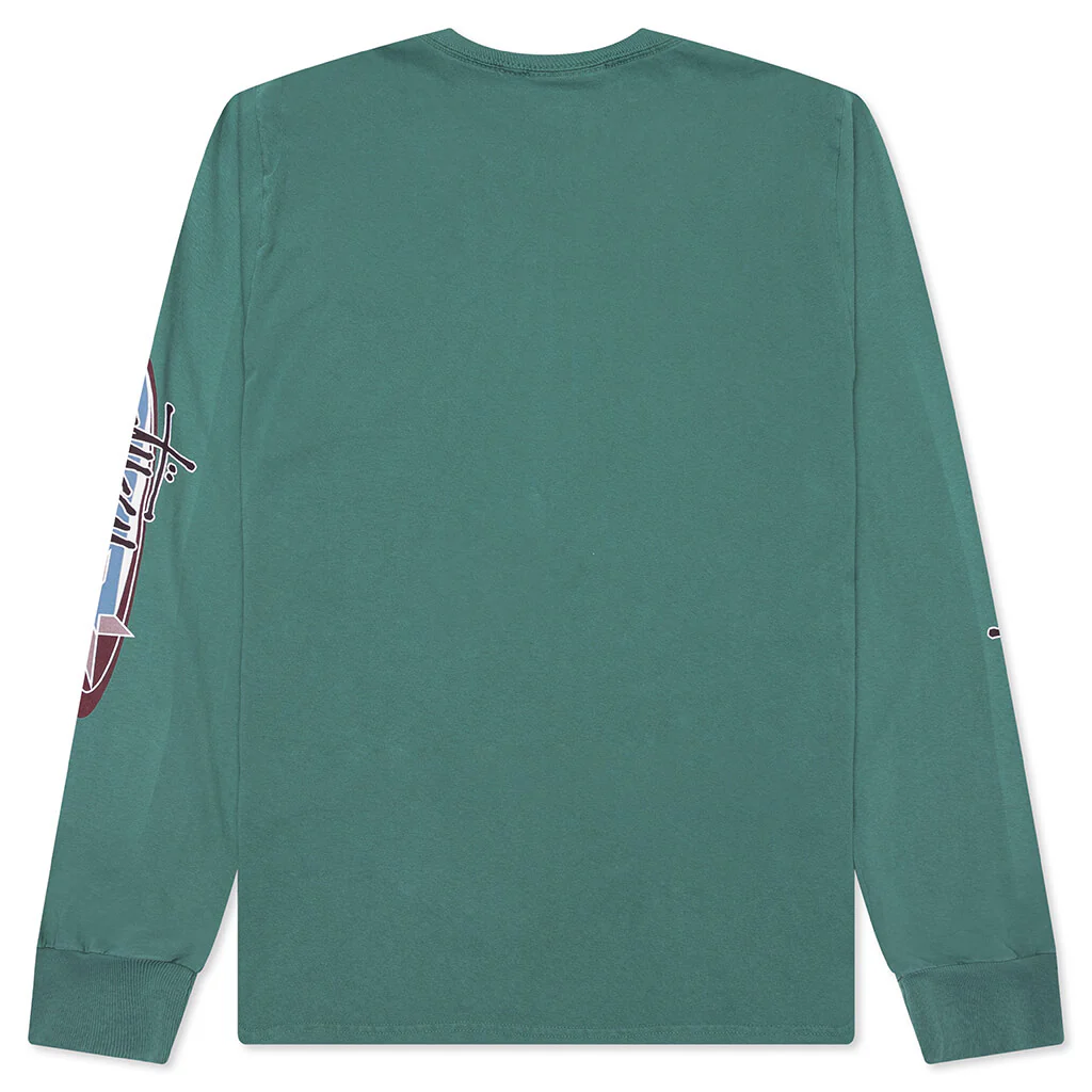 Two Star Pigment Dyed L/S Tee - Pine - Image 2