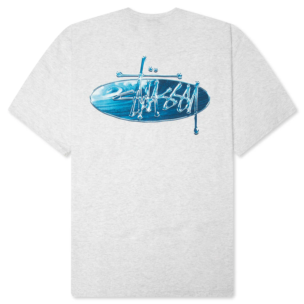 Wave Oval Tee - Ash Heather - Image 2