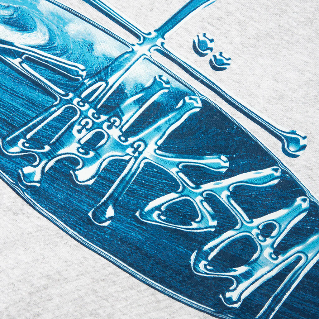 Wave Oval Tee - Ash Heather - Image 4