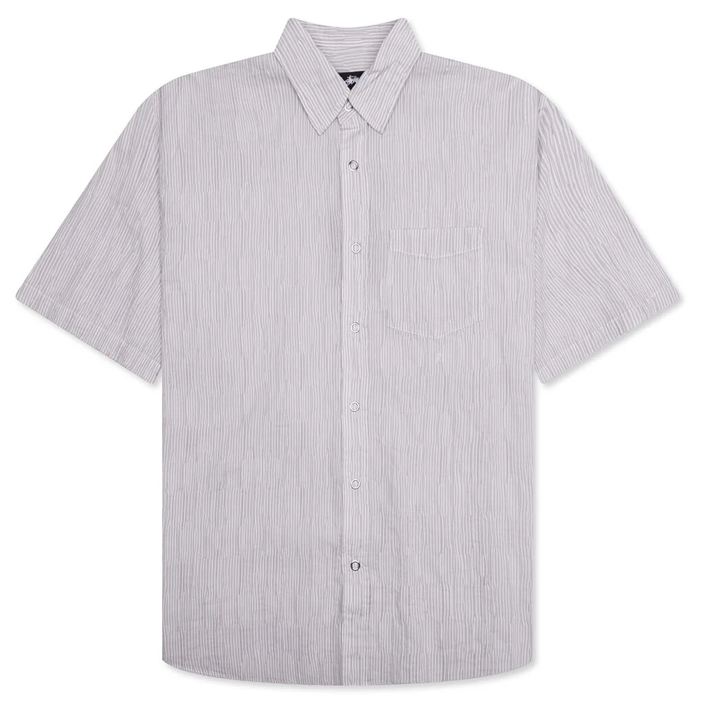 Wavy Striped Shirt - Natural