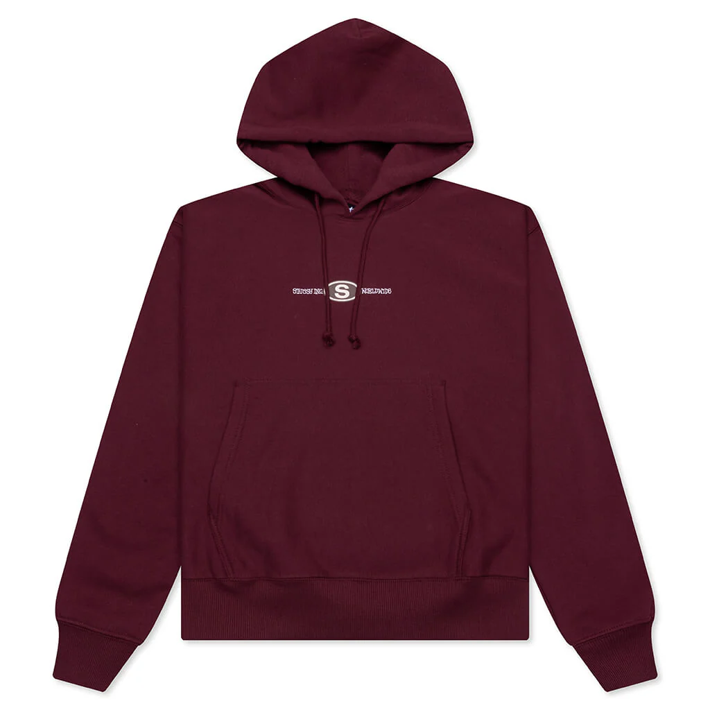 Worldwide Dot Hoodie - Wine