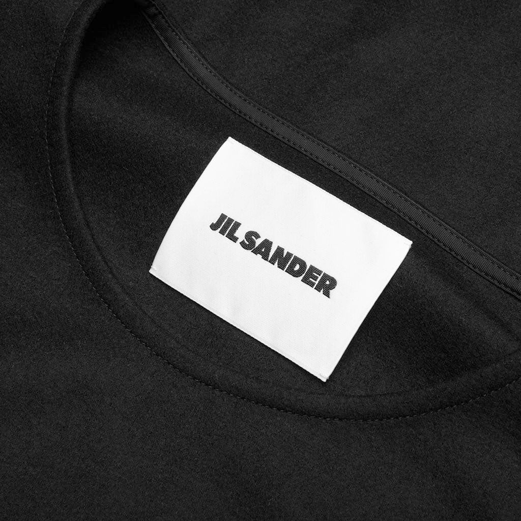 Patch Pocket Zip T-Shirt - Black - Image 3