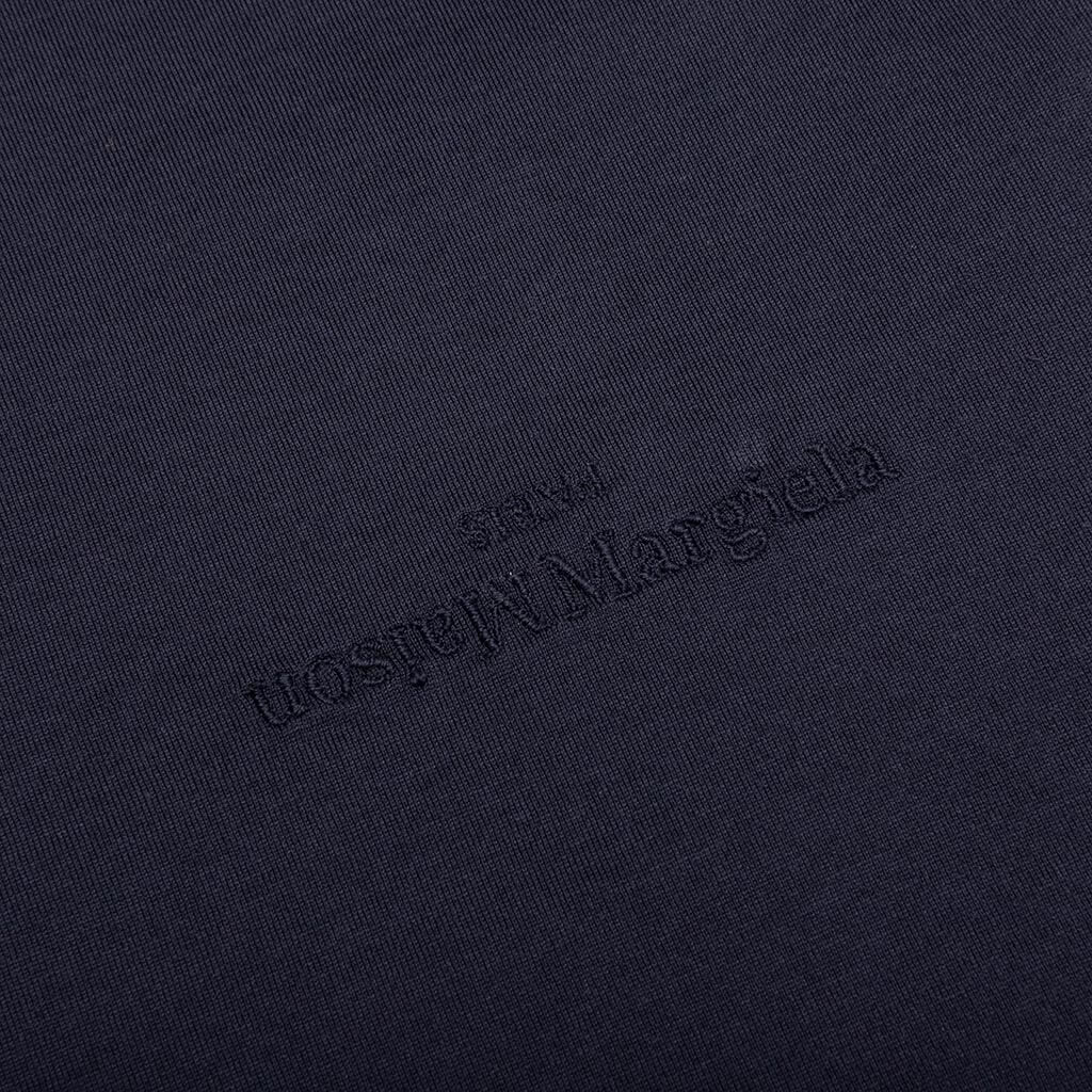 Upside Down Logo T-Shirt  - Blue/Tonal Embroidery - Image 3