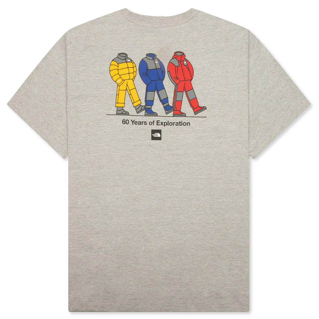 TNF Celebration Relaxed S/S Tee - TNF Pale Grey Heather - Image 2