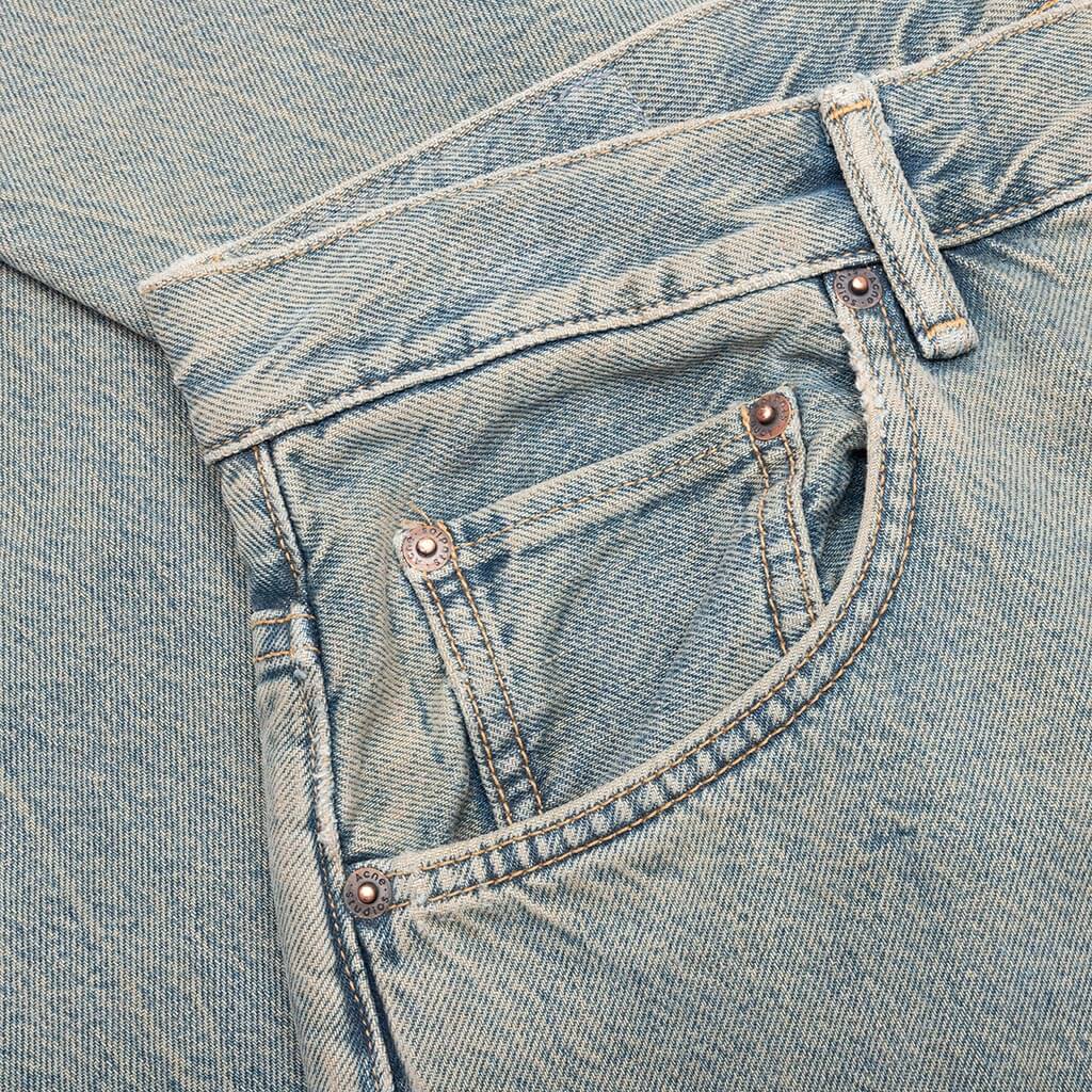 Loose Fit Jeans - Blue/Beige - Image 3