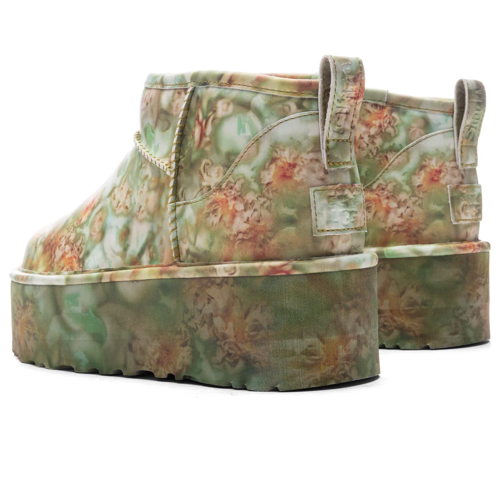 UGG x Collina Strada Classic Ultra Mini Platform - Green Floral - Image 3