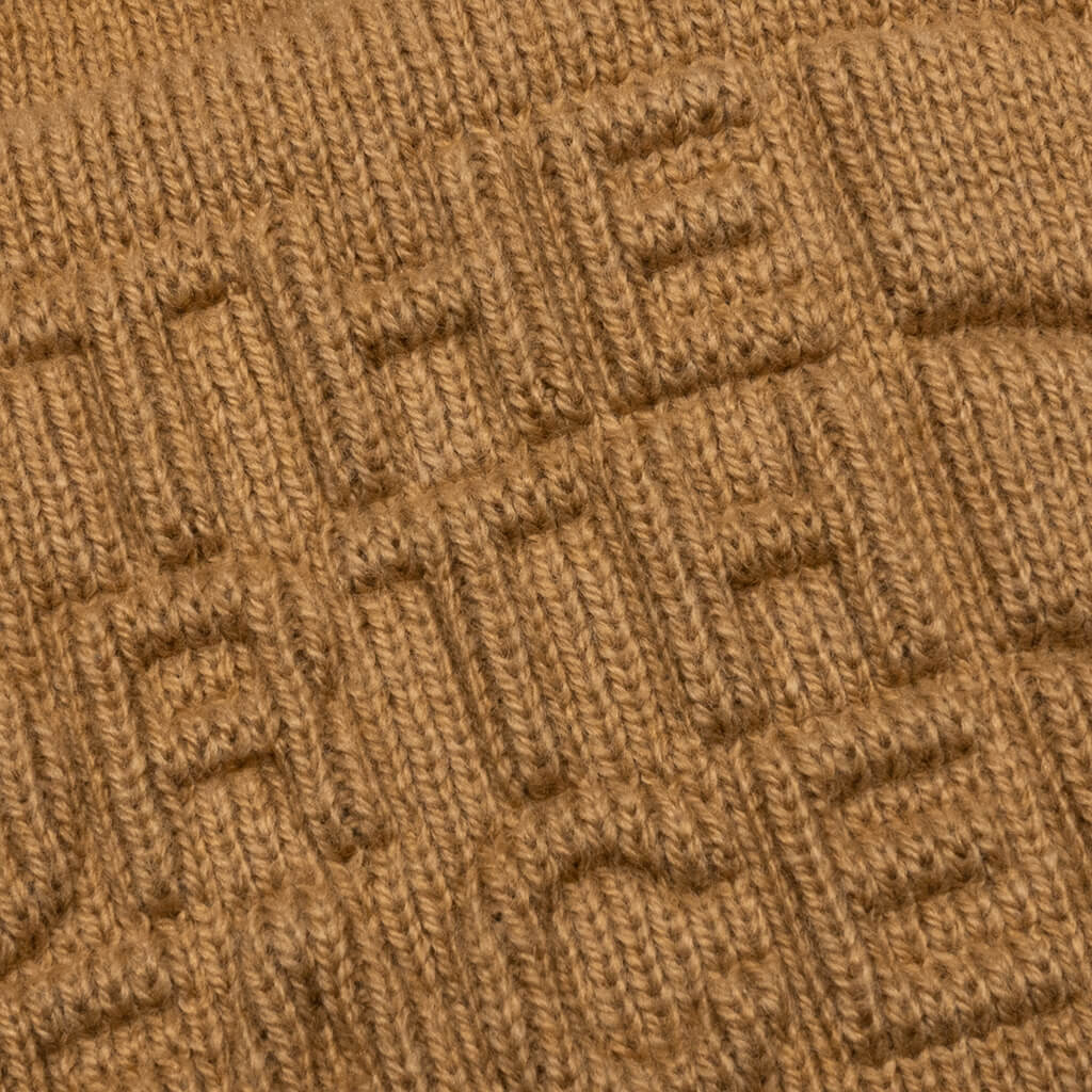 Urban Embossed Beanie - Almond Butter - Image 2