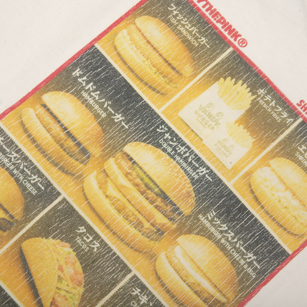 FastFood Menu Tee - Washed White - Image 4