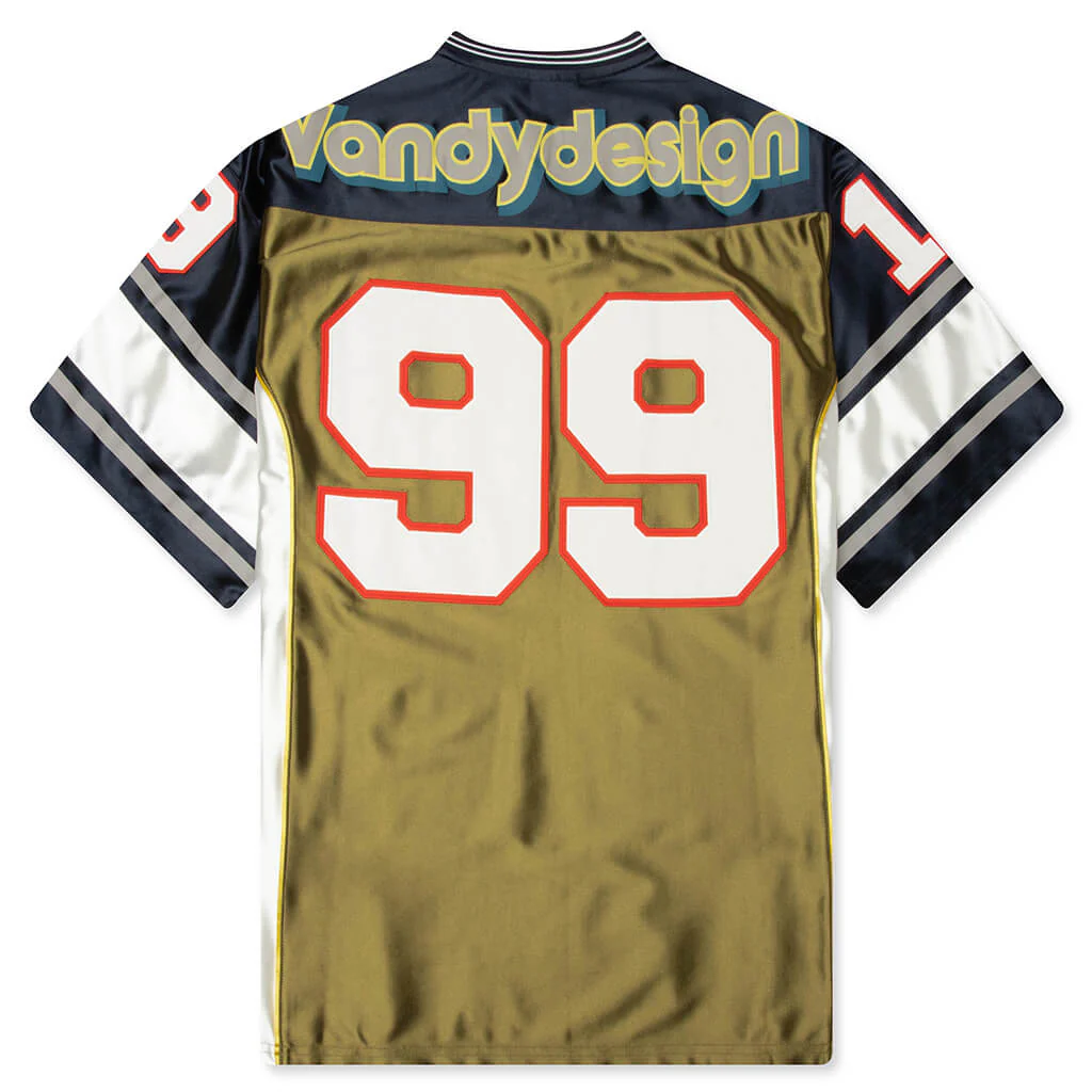 FM Design Football Jersey - Olive/Navy - Image 2