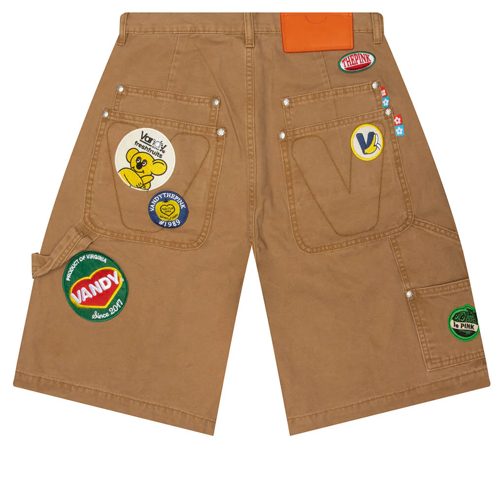 Fruit Patch Canvas Shorts - Washed Tan - Image 2