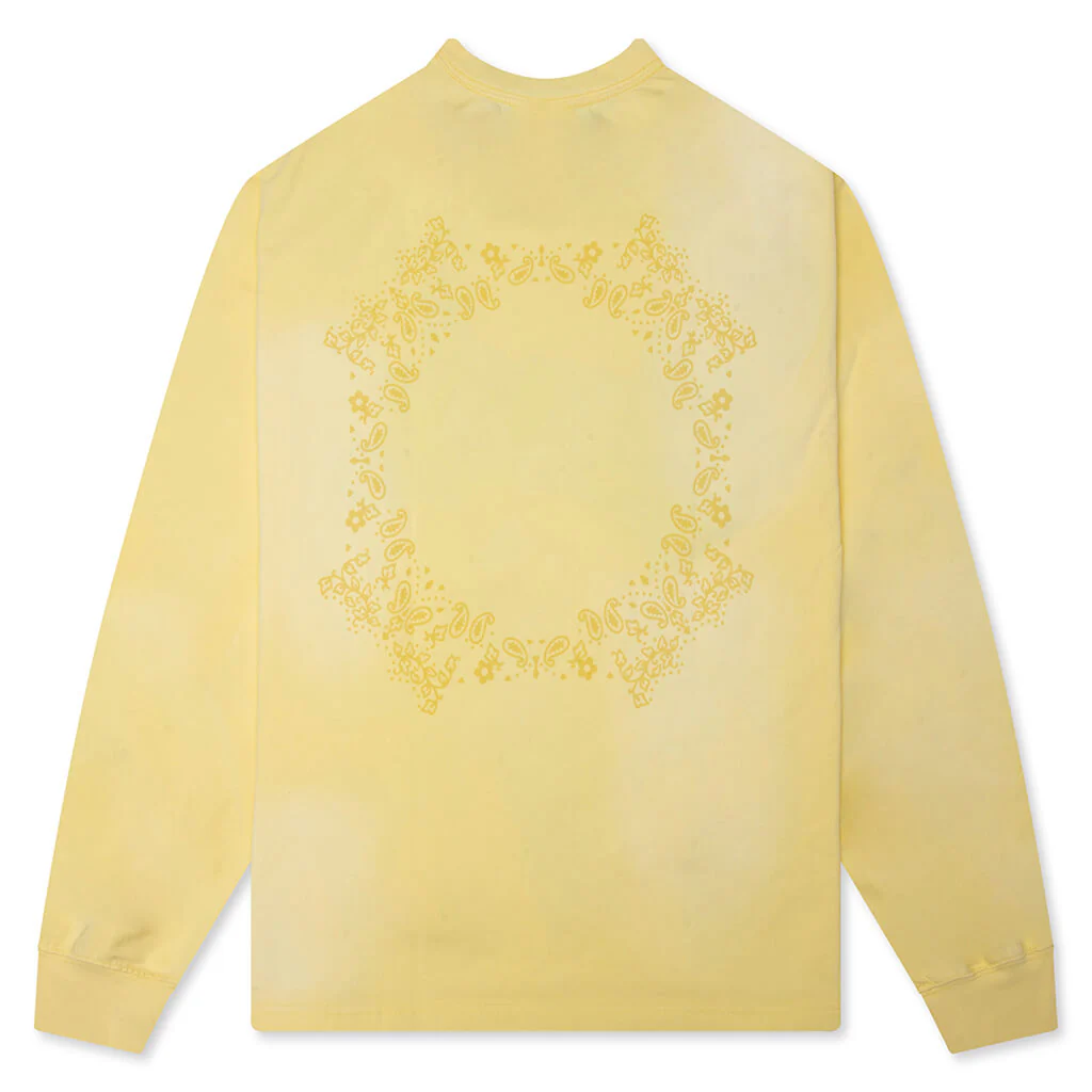 Stud Logo Washed L/S Paisley - Washed Yellow - Image 2