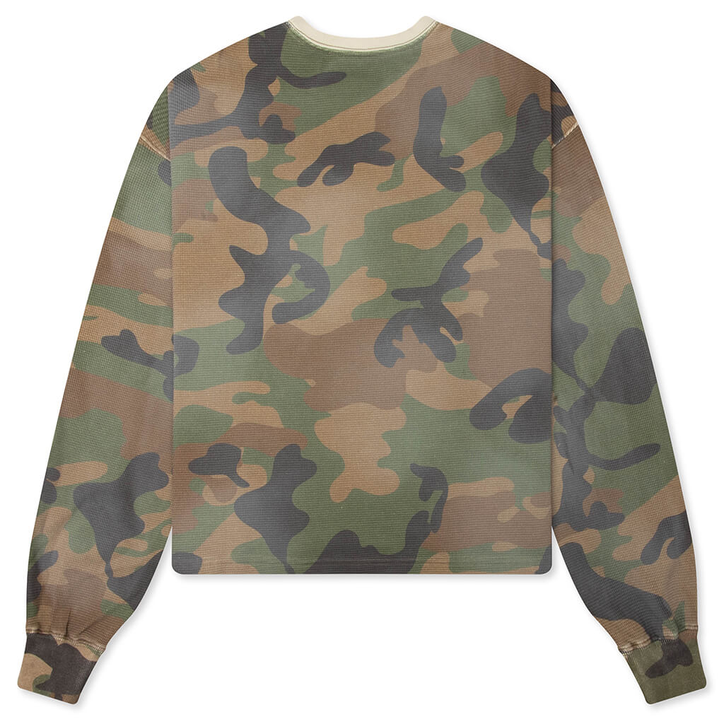 Vintage Washed Camo L/S Thermal - Multi - Image 2