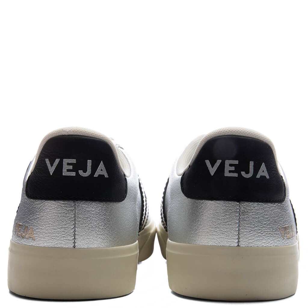 Women's Campo Leather - Silver/Black - Image 4