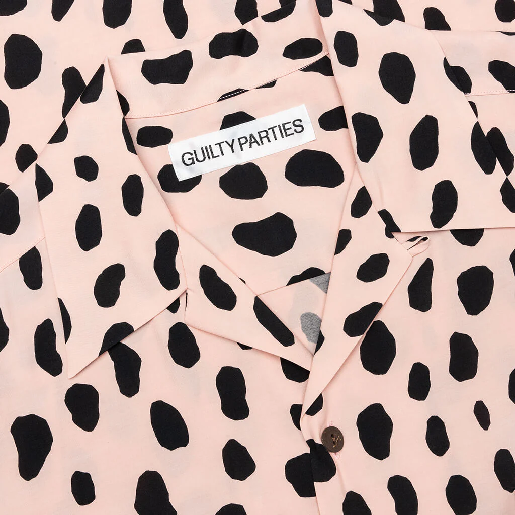 Hawaiian S/S Shirt Type-2 - Pink/Black - Image 3