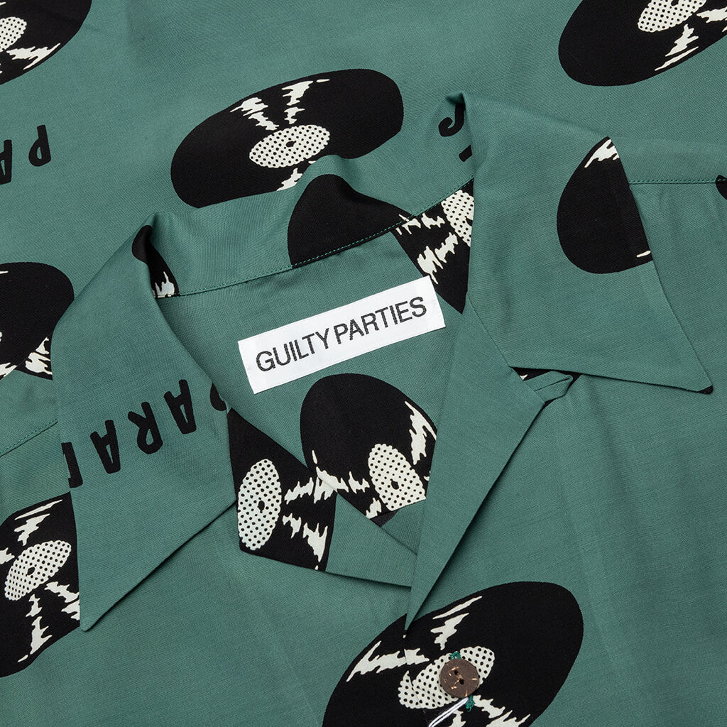 Hawaiian S/S Shirt Type-4 - Green - Image 3